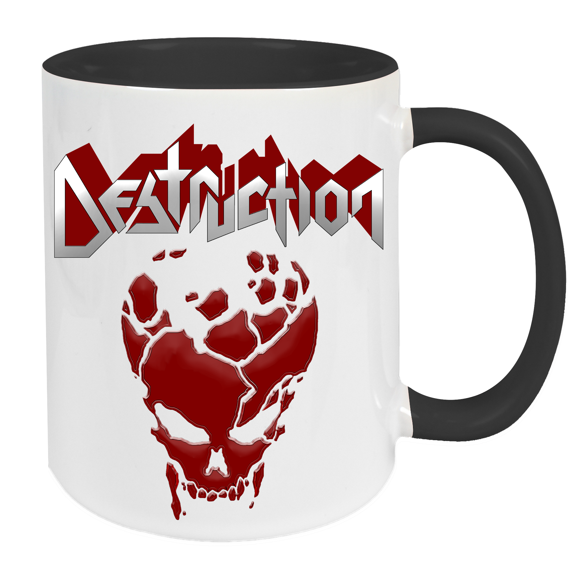 Tasse "Red Skull" [weiß/schwarz]