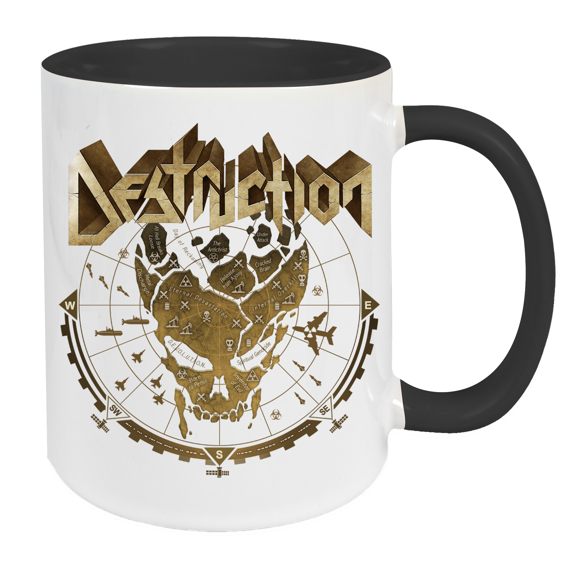 Tasse "Sonar Skull" [weiß/schwarz]