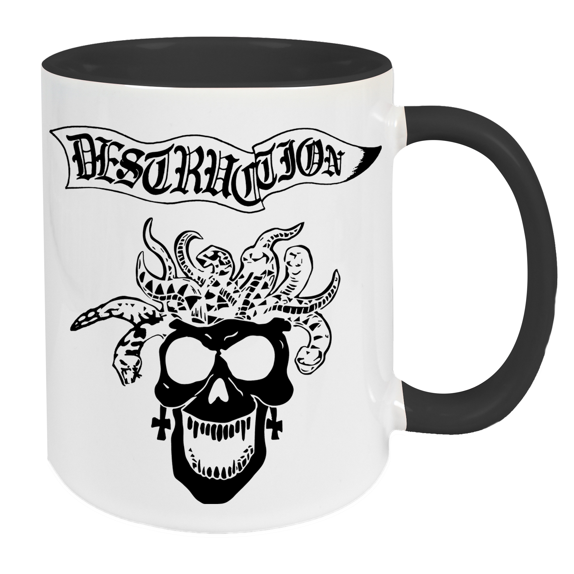 Tasse "Bestial" [weiß/schwarz]