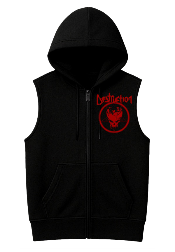 Sleeveless Hoodie - Evil Never Sleeps