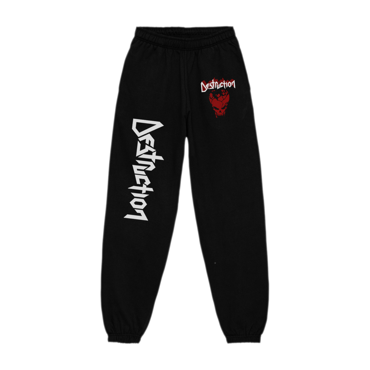 Jog Pants Destruction Logo & Skull [black]