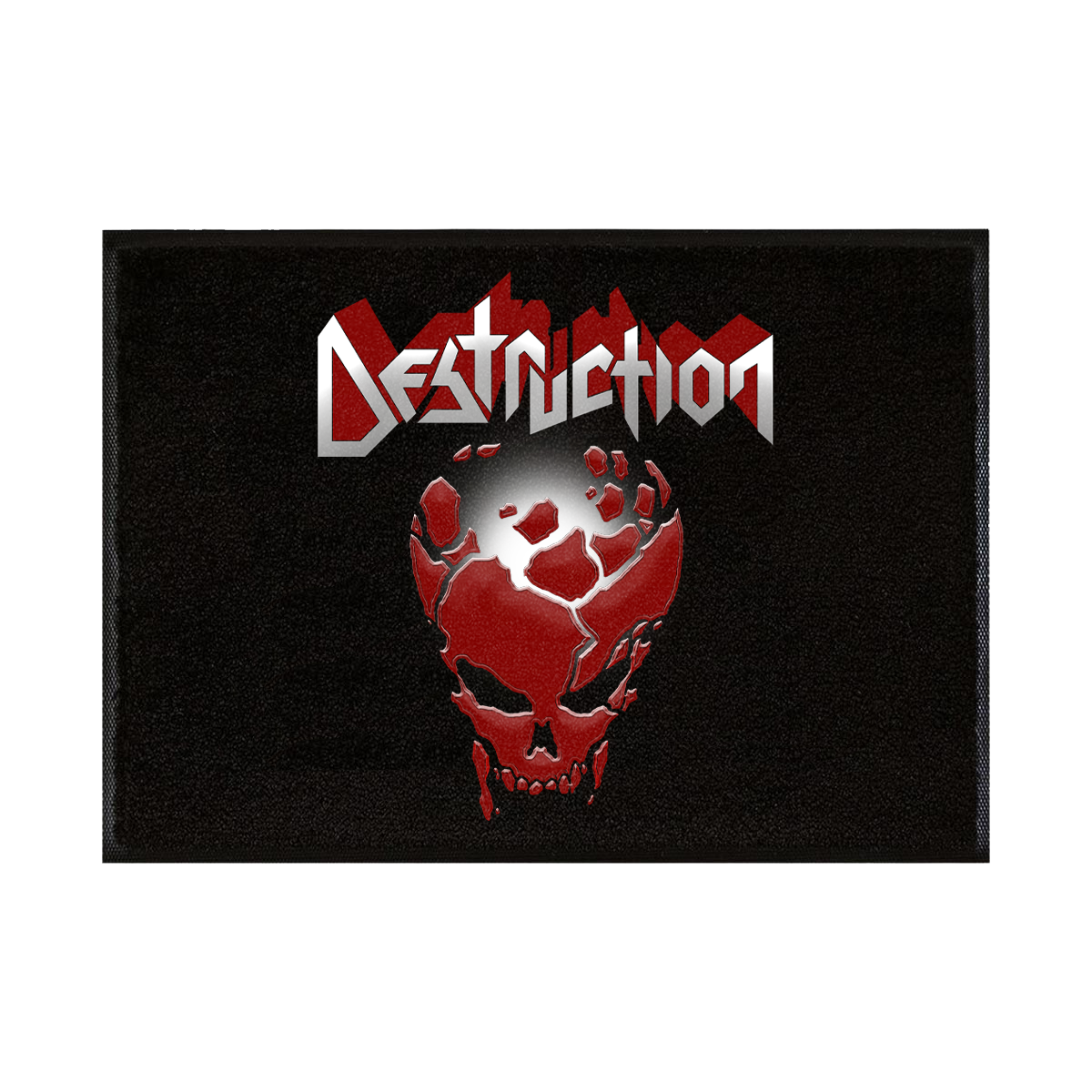Fußmatte "Red Skull" [schwarz]