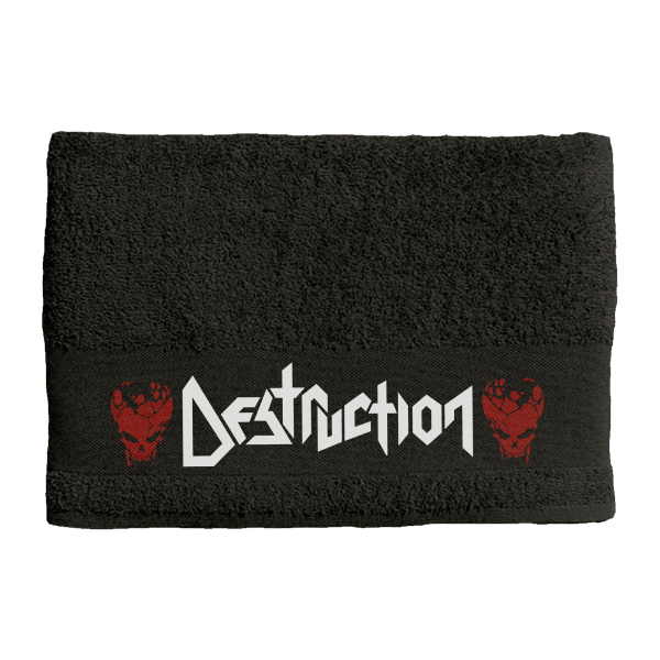 Destruction Beach Towel [black]